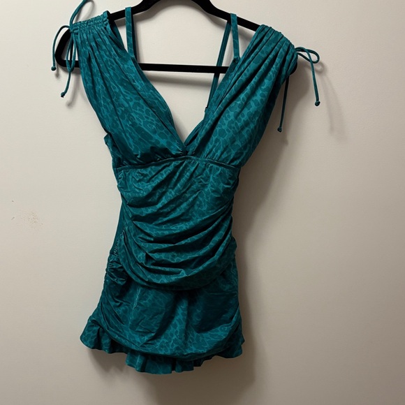 Profile By Gottex Teal One Piece Swimsuit - Picture 1 of 4
